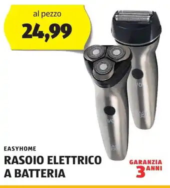 EASYHOME RASOIO ELETTRICO A BATTERIA