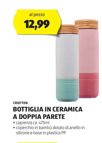 CROFTON BOTTIGLIA IN CERAMICA A DOPPIA PARETE