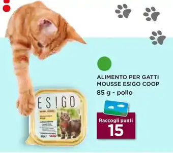 Unicoop ALIMENTO PER GATTI MOUSSE ES!GO COOP 85 g - pollo offerta