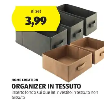 HOME CREATION ORGANIZER IN TESSUTO