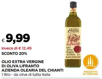 OLIO EXTRA VERGINE DI OLIVA LIFRANTO AZIENDA OLEARIA DEL CHIANTI 1 litro - da olive di tutta Italia