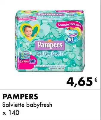 Iper Tosano PAMPERS Salviette babyfresh x 140 offerta