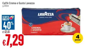 Pan Caffè Crema e Gusto Lavazza g.250x4 offerta
