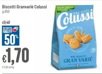 Pan Biscotti Granvariè Colussi g.650 offerta