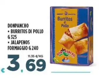 Deco Superfreddo DONPANCHO BURRITOS DI POLLO G 325 offerta