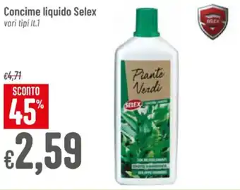Pan Concime liquido Selex vari tipi It.1 offerta