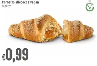 Pan Cornetto albicocca vegan al pezzo offerta