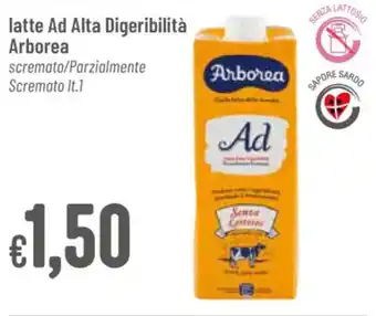 latte Ad Alta Digeribilità Arborea scremato/Parzialmente Scremato It.1