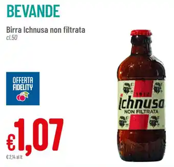 Pan Birra Ichnusa non filtrata cl.50 offerta
