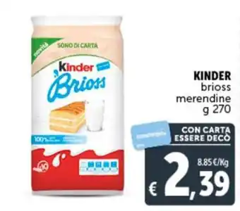 KINDER brioss merendine g 270