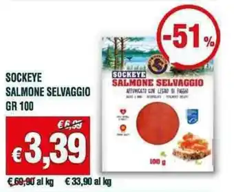 Banco Fresco SOCKEYE SALMONE SELVAGGIO GR 100 offerta