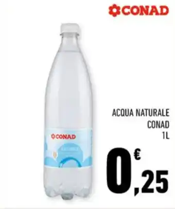 Conad ACQUA NATURALE CONAD 1L offerta