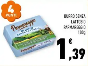 Conad BURRO SENZA LATTOSIO PARMAREGGIO 100g offerta