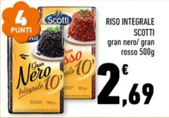 Conad RISO INTEGRALE SCOTTI gran nero/ gran rosso 500g offerta