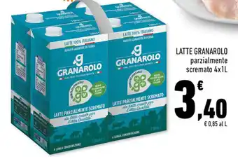 Conad LATTE GRANAROLO parzialmente scremato 4x1L offerta