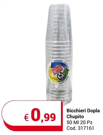 Bicchieri Dopla Chupito 50 MI 20 Pz