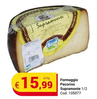 Centro Cash Formaggio Pecorino Supramonte 1/2 offerta