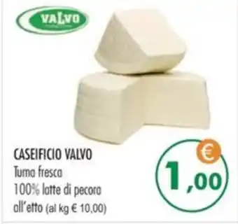 MerSi Supermercati CASEIFICIO VALVO Tuma fresca 100% latte di pecora all'etto offerta