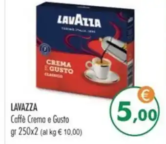 MerSi Supermercati LAVAZZA Caffè Crema e Gusto gr 250x2 offerta