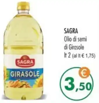 MerSi Supermercati SAGRA Olio di semi di Girasole lt 2 offerta