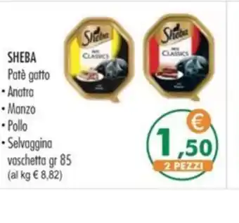 SHEBA Patè gatto Anatra - Manzo