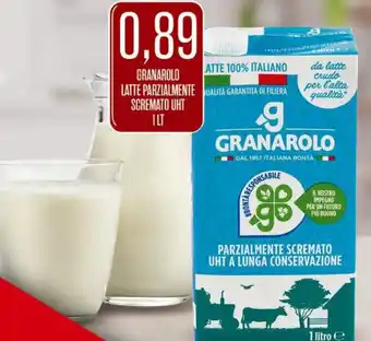 Supermercati Pasquale Prisco GRANAROLO LATTE PARZIALMENTE SCREMATO UHT 1LT offerta