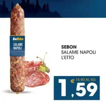 SeBón Supermercati SEBON SALAME NAPOLI L'ETTO offerta