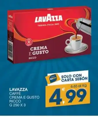 LAVAZZA CAFFÈ CREMA E GUSTO RICCO G 250 X 3
