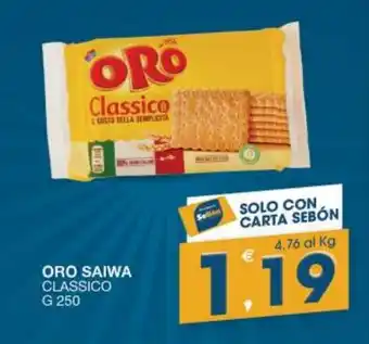 SeBón Supermercati ORO SAIWA CLASSICO G 250 offerta