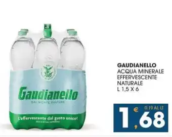 GAUDIANELLO ACQUA MINERALE EFFERVESCENTE NATURALE L 1,5 X 6