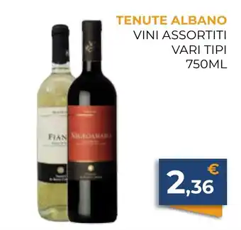 TENUTE ALBANO VINI ASSORTITI VARI TIPI 750ML