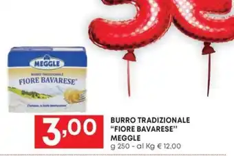 Pam BURRO TRADIZIONALE "FIORE BAVARESE" MEGGLE g 250 offerta