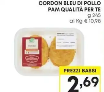 Pam CORDON BLEU DI POLLO PAM QUALITÀ PER TE g 245 offerta