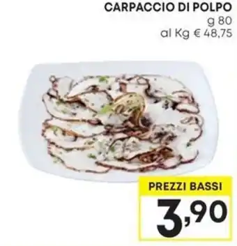 Pam CARPACCIO DI POLPO g 80 offerta