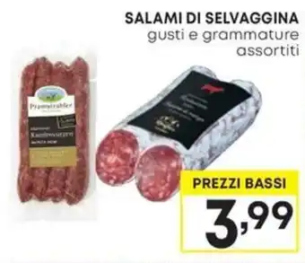 SALAMI DI SELVAGGINA gusti e grammature assortiti