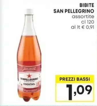 Pam BIBITE SAN PELLEGRINO assortite cl 120 offerta