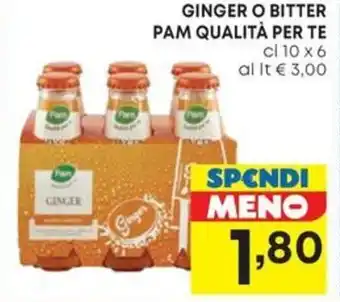 GINGER O BITTER PAM QUALITÀ PER TE cl 10 x 6