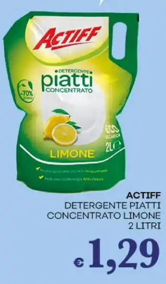 Pilato ACTIFF DETERGENTE PIATTI CONCENTRATO LIMONE 2 LITRI offerta
