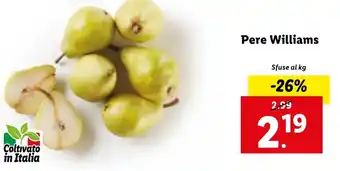 Lidl Pere Williams offerta