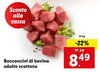 Lidl Bocconcini di bovino adulto scottona offerta