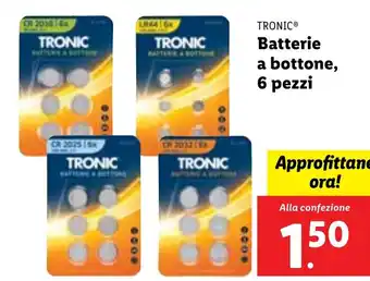 Lidl TRONIC® Batterie a bottone, 6 pezzi offerta