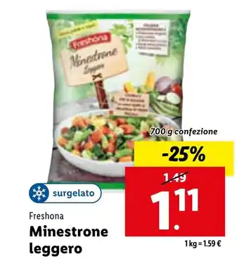 Lidl Minestrone leggero offerta