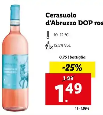 Lidl Cerasuolo d'Abruzzo DOP rosè offerta