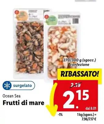 Lidl Ocean Sea Frutti di mare offerta