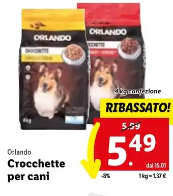 Lidl Orlando Crocchette per cani offerta