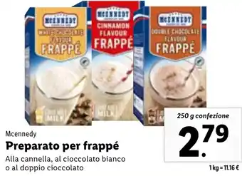 Mcennedy Preparato per frappé 250 g confezione