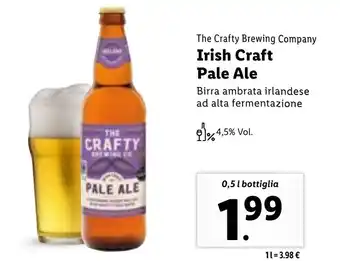 Lidl The Crafty Brewing Company Irish Craft Pale Ale 0,5 l bottiglia offerta