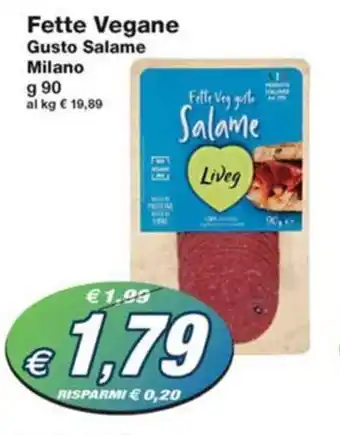 Prix Quality Fette Vegane Gusto Salame Milano g 90 offerta