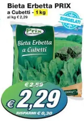 Prix Quality Bieta Erbetta PRIX a Cubetti - 1 kg offerta