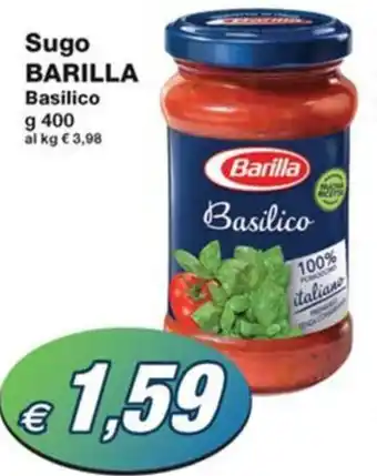 Sugo BARILLA Basilico g 400